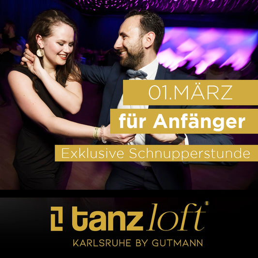 Exklusive Tango Argentino Paar-Tanz Schnupperstunde für Anfänger – 22.03. im Tanzloft Karlsruhe