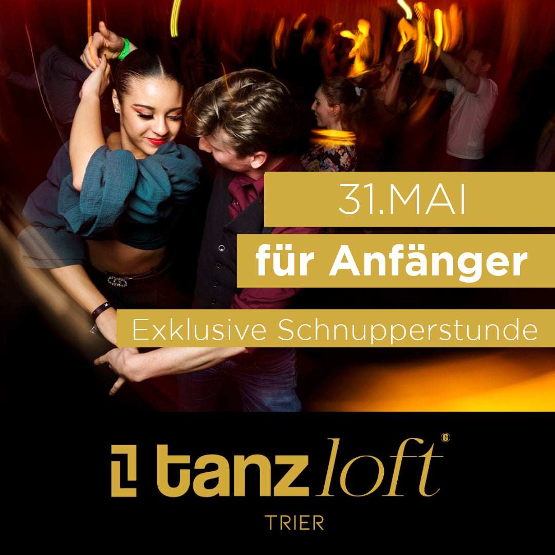 Exklusive Discofox Paar-Tanz Schnupperstunde für Anfänger – 31.05. im Tanzloft Trier